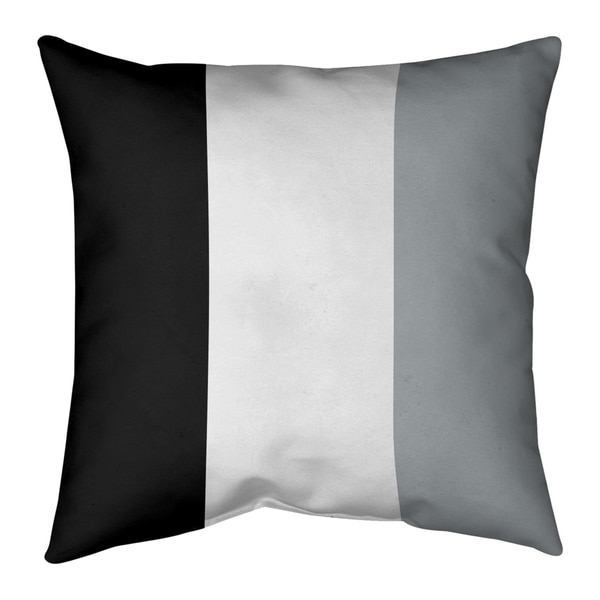 Oakland Oakland Football Stripes Pillow (Indoor/Outdoor)