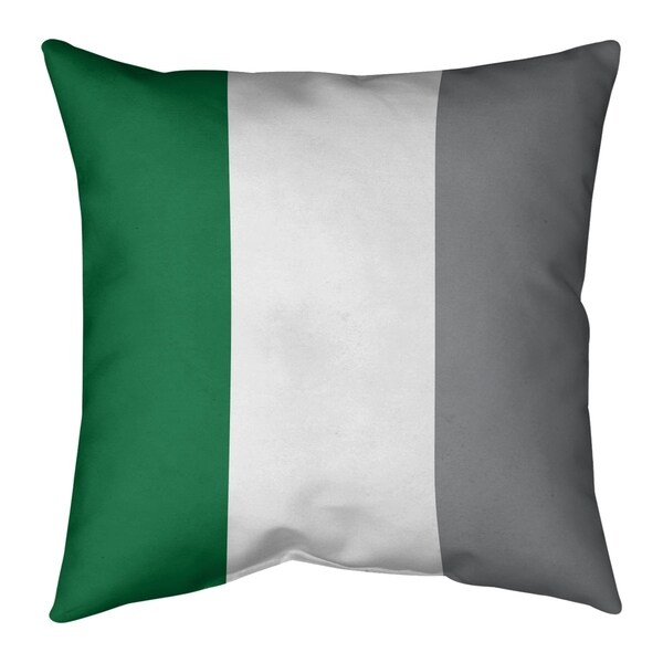 Philadelphia Philadelphia Throwback Football Stripes Pillow-Faux Suede