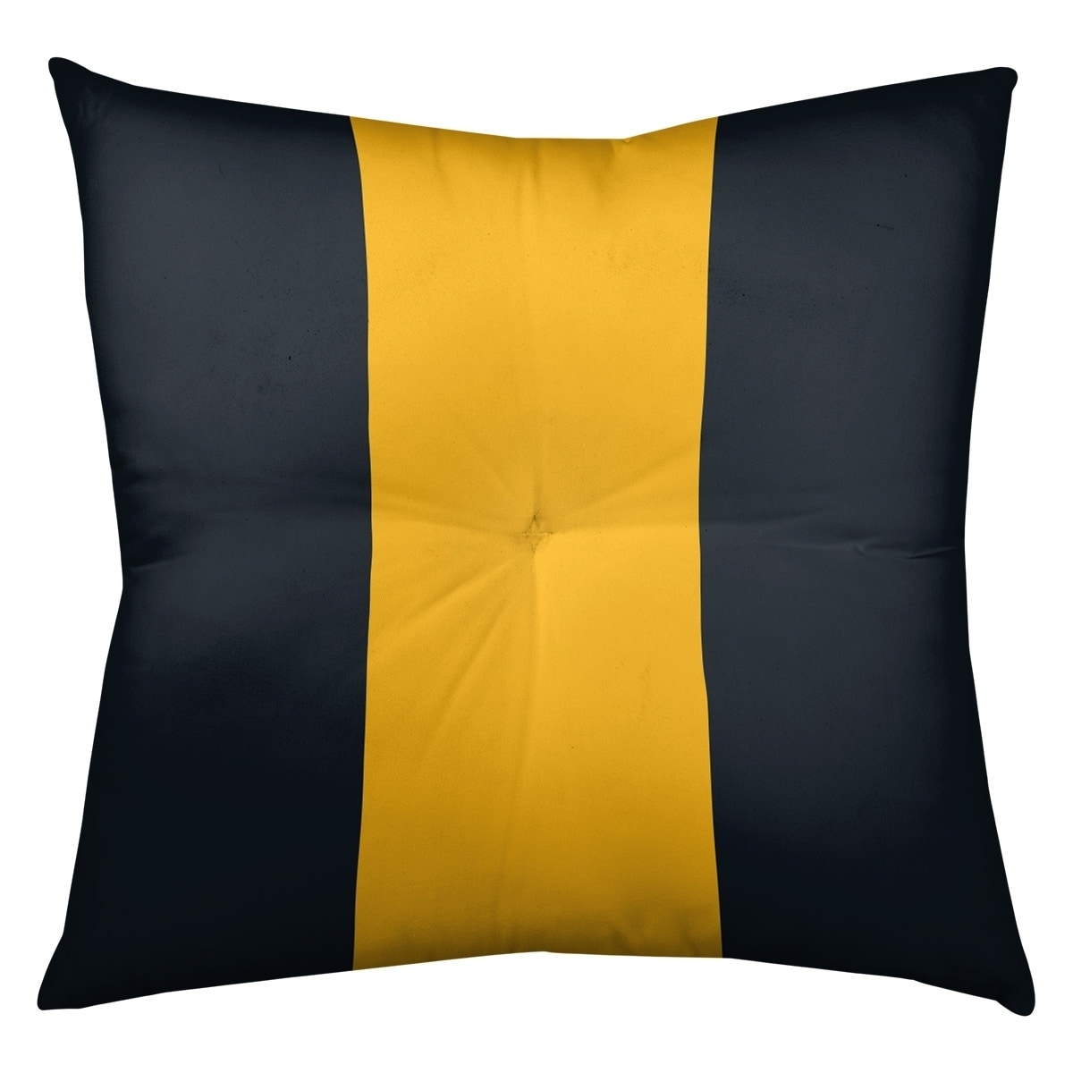 Floor Cushion Cover - Square Yellow