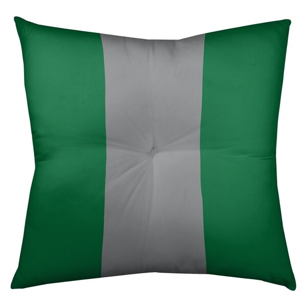 Philadelphia Philadelphia Throwback Football Stripes Floor Pillow - Square Tufted