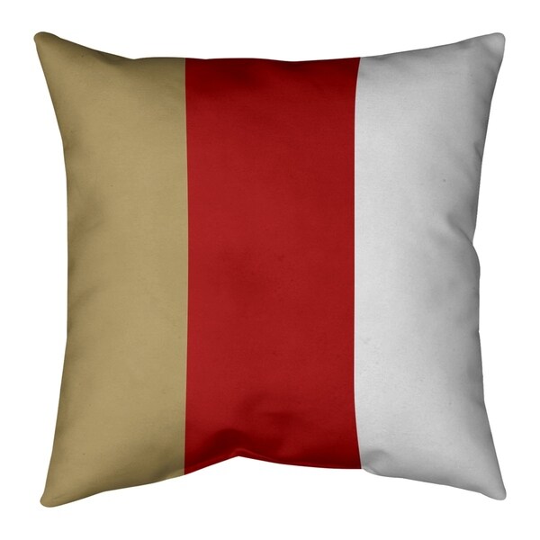 San Francisco San Francisco Football Stripes Pillow (w/Rmv Insert)-Spun Poly