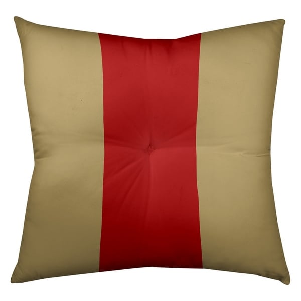 San Francisco San Francisco Football Stripes Floor Pillow - Square Tufted