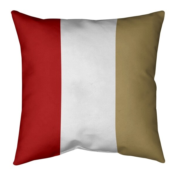 San Francisco San Francisco Football Stripes Pillow-Cotton Twill