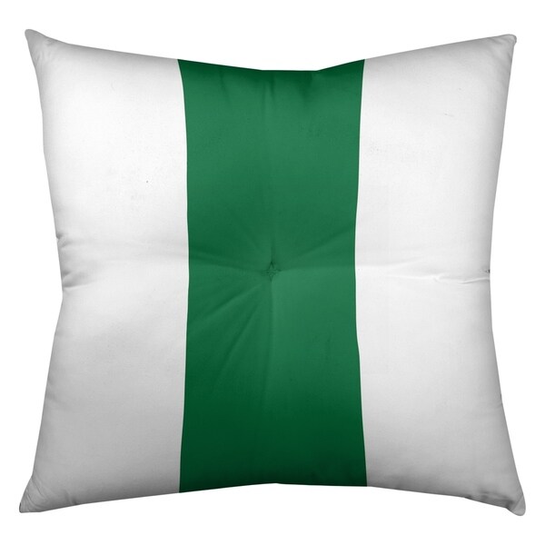 Philadelphia Philadelphia Throwback Football Stripes Floor Pillow - Square Tufted