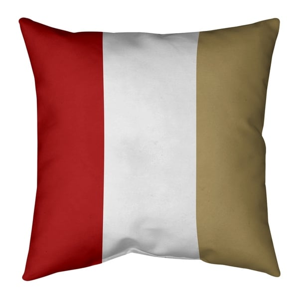 San Francisco San Francisco Football Stripes Pillow (w/Rmv Insert)-Spun Poly
