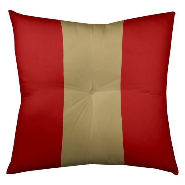 San Francisco San Francisco Football Stripes Floor Pillow - Square Tufted