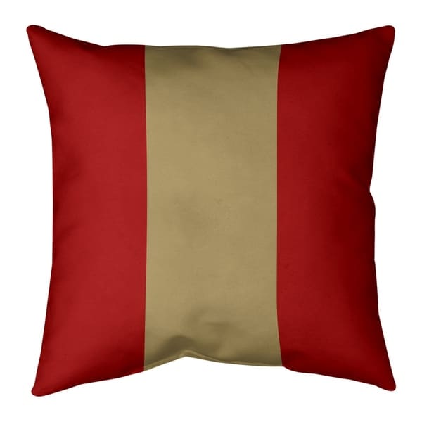 San Francisco San Francisco Football Stripes Pillow (w/Rmv Insert)-Spun Poly