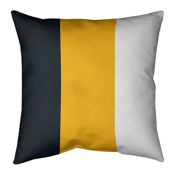 Pittsburgh Pittsburgh Football Stripes Pillow-Faux Linen