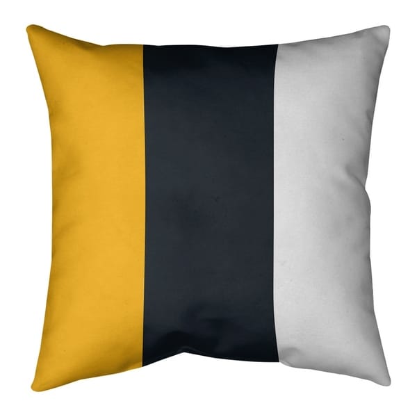 Pittsburgh Pittsburgh Football Stripes Pillow-Cotton Twill