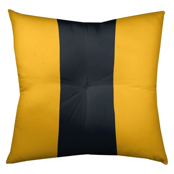 Pittsburgh Pittsburgh Football Stripes Floor Pillow - Square Tufted
