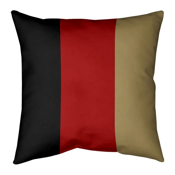 San Francisco San Francisco Football Stripes Pillow (w/Rmv Insert)-Spun Poly
