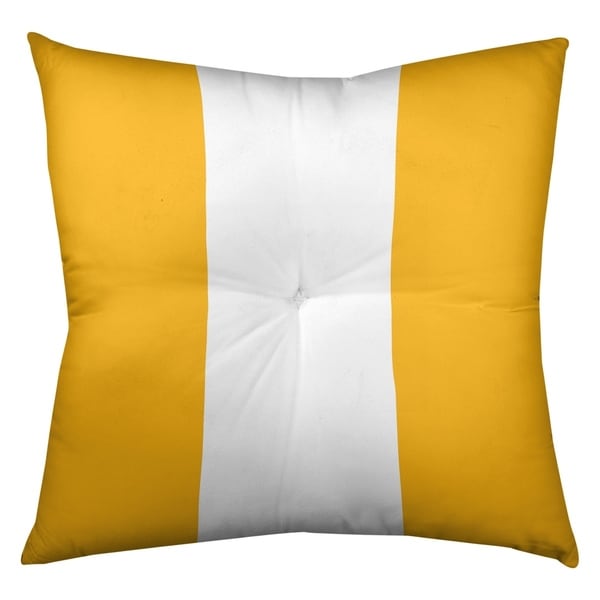 Pittsburgh Pittsburgh Football Stripes Floor Pillow - Square Tufted