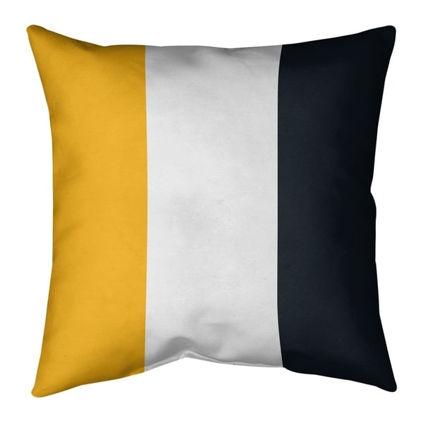 Pittsburgh Pittsburgh Football Stripes Pillow-Faux Suede