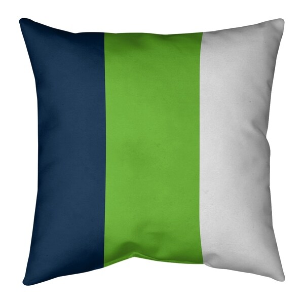 Seattle Seattle Football Stripes Pillow-Spun Polyester