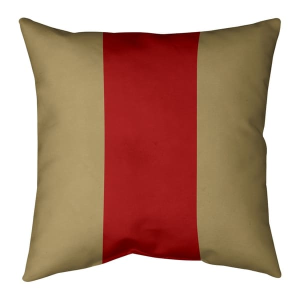 San Francisco San Francisco Football Stripes Pillow (w/Rmv Insert)-Spun Poly