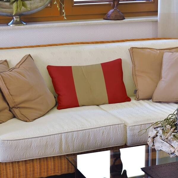 San Francisco San Francisco Football Stripes Pillow Faux Linen Overstock 30285767
