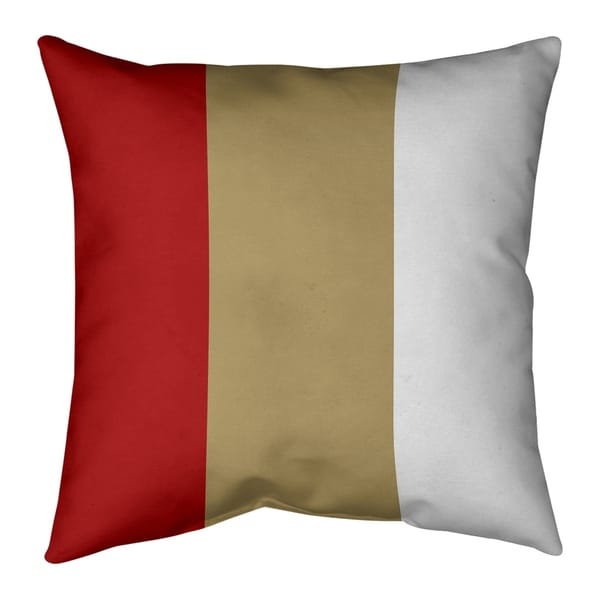 San Francisco San Francisco Football Stripes Pillow (w/Rmv Insert)-Spun Poly