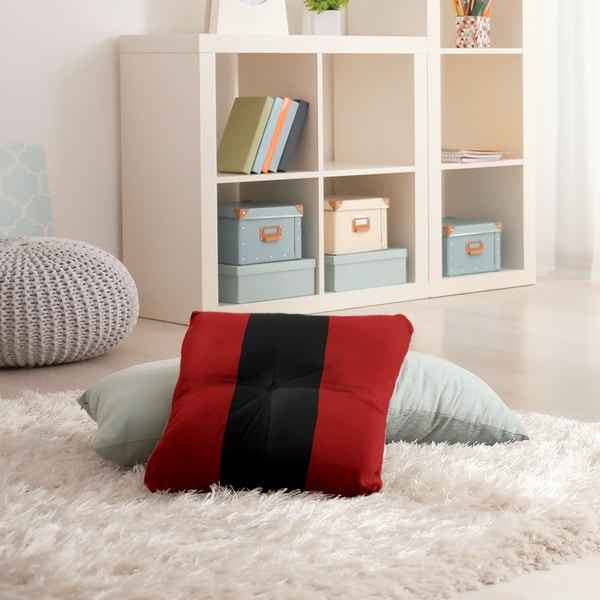 San Francisco San Francisco Football Stripes Floor Pillow - Square Tufted