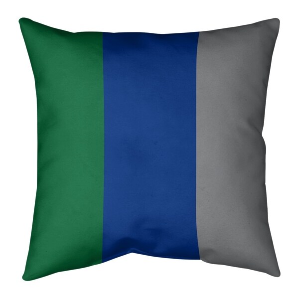Seattle Seattle Throwback Football Stripes Floor Pillow - Standard