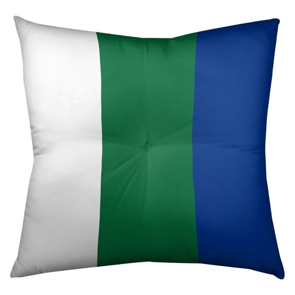 Seattle Seattle Throwback Football Stripes Floor Pillow - Square Tufted