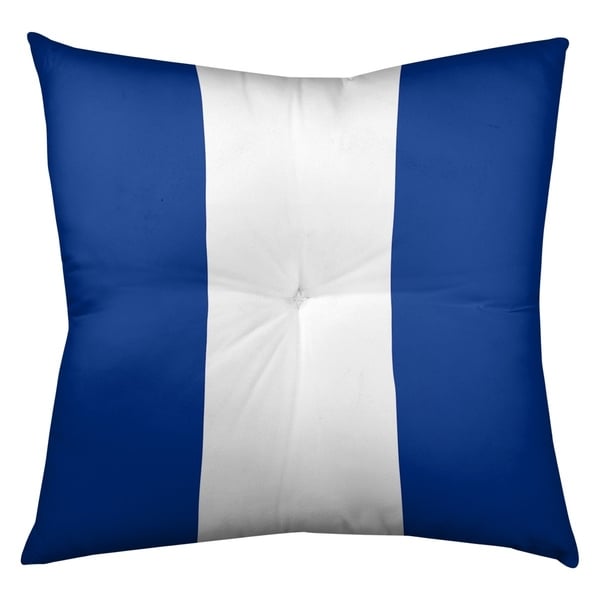 Seattle Seattle Throwback Football Stripes Floor Pillow - Square Tufted