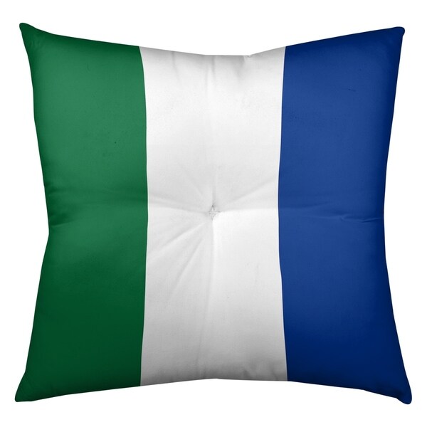 Seattle Seattle Throwback Football Stripes Floor Pillow - Square Tufted