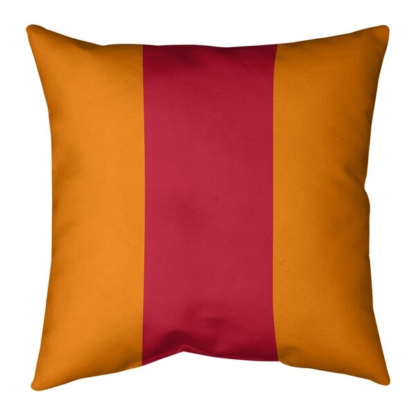 Tampa Bay Tampa Bay Throwback Football Stripes Pillow (w/Rmv Insert)-Spun Poly