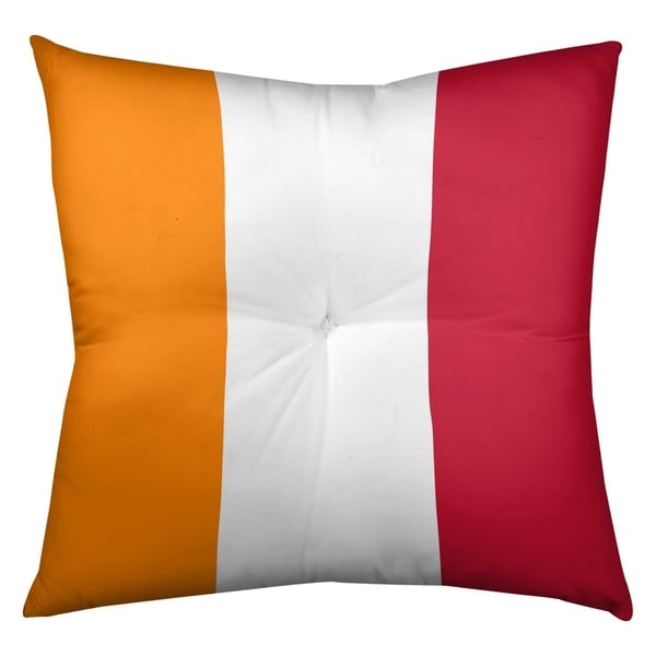 Tampa Bay Tampa Bay Throwback Football Stripes Floor Pillow - Square Tufted