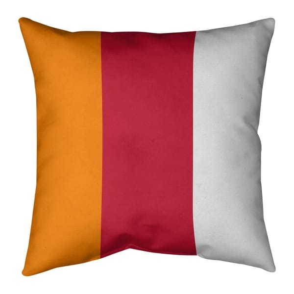 Tampa Bay Tampa Bay Throwback Football Stripes Pillow-Faux Suede