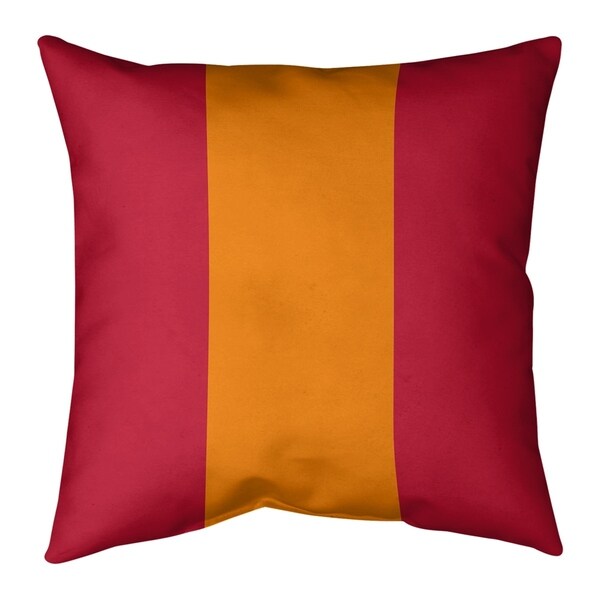 Tampa Bay Tampa Bay Throwback Football Stripes Pillow-Cotton Twill