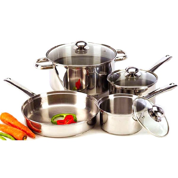 7-piece Stainless Steel Cookware Set - Free Shipping On Orders Over $45