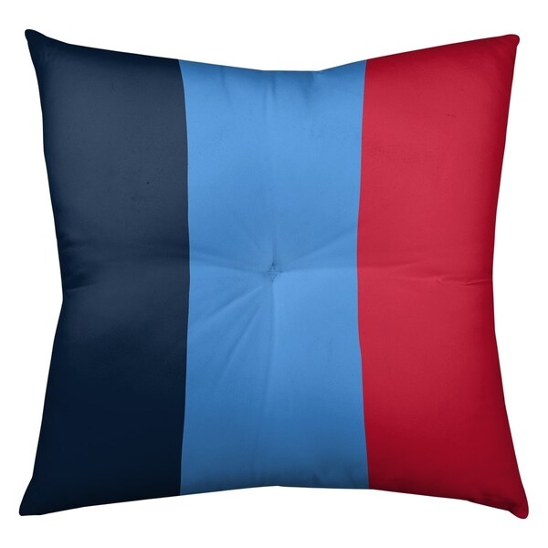 Tennessee Tennessee Red Football Stripes Floor Pillow - Square Tufted
