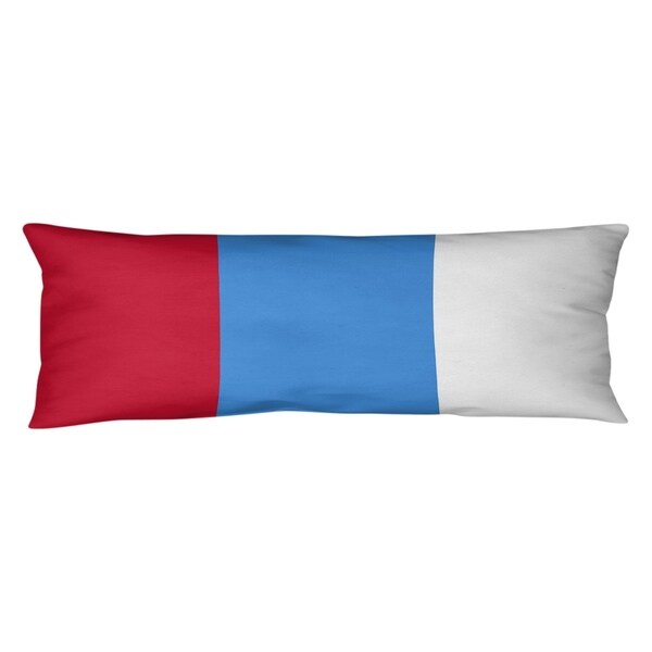 Tennessee Tennessee Red Football Stripes Body Pillow (w/Rmv Insert)