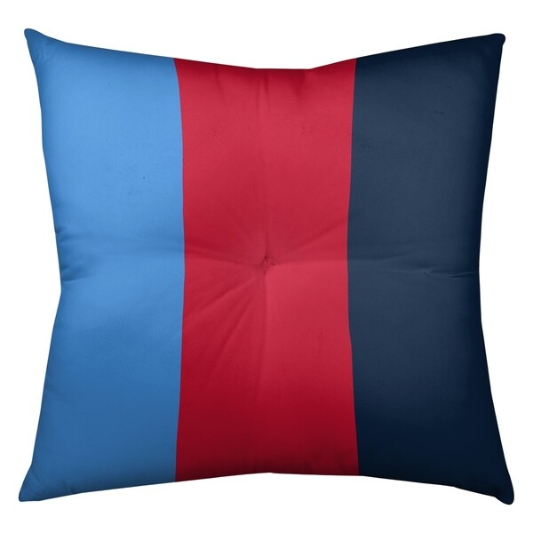 Tennessee Tennessee Red Football Stripes Floor Pillow - Square Tufted