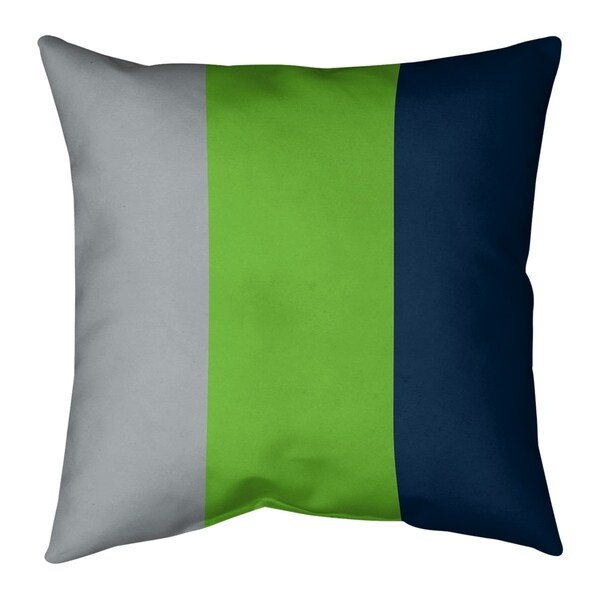 Seattle Seattle Football Stripes Pillow-Faux Linen