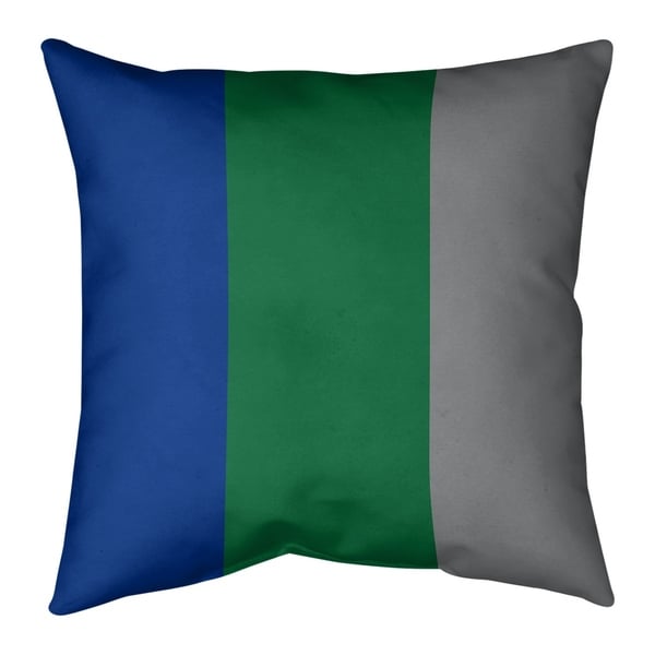 Seattle Seattle Throwback Football Stripes Pillow (w/Rmv Insert)-Spun Poly