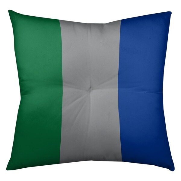 Seattle Seattle Throwback Football Stripes Floor Pillow - Square Tufted