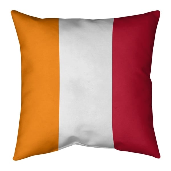 Tampa Bay Tampa Bay Throwback Football Stripes Pillow-Spun Polyester