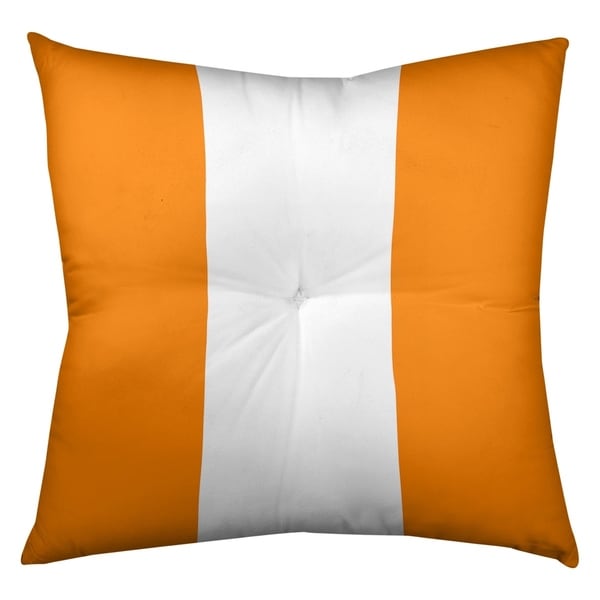Tampa Bay Tampa Bay Throwback Football Stripes Floor Pillow - Square Tufted