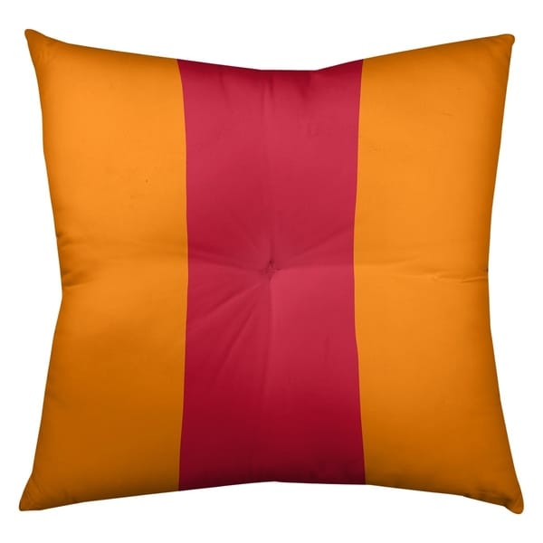 Tampa Bay Tampa Bay Throwback Football Stripes Floor Pillow - Square Tufted