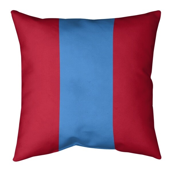 Tennessee Tennessee Red Football Stripes Pillow (w/Rmv Insert)-Spun Poly