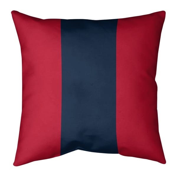 Tennessee Tennessee Red Football Stripes Pillow-Spun Polyester
