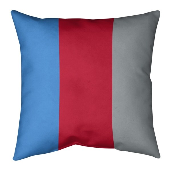 Tennessee Tennessee Red Football Stripes Pillow (w/Rmv Insert)-Spun Poly