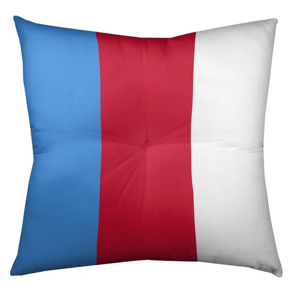 Tennessee Tennessee Red Football Stripes Floor Pillow - Square Tufted