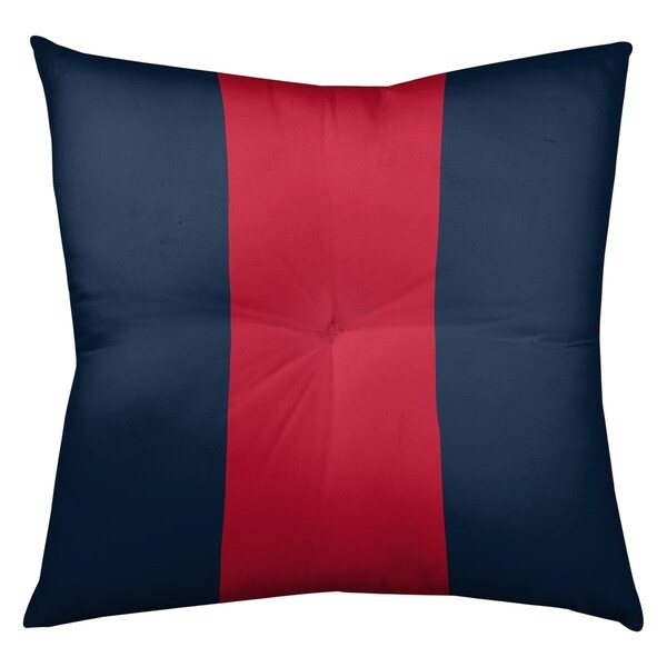 Tennessee Tennessee Red Football Stripes Floor Pillow - Square Tufted