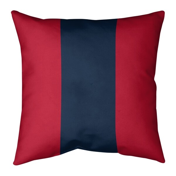 Tennessee Tennessee Red Football Stripes Pillow-Cotton Twill