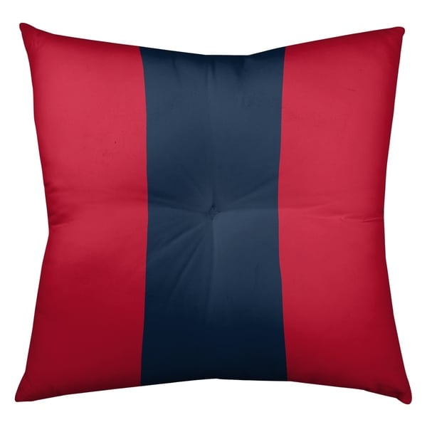 Tennessee Tennessee Red Football Stripes Floor Pillow - Square Tufted