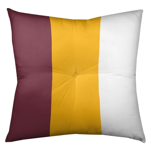 Washington Washington Football Stripes Floor Pillow - Square Tufted
