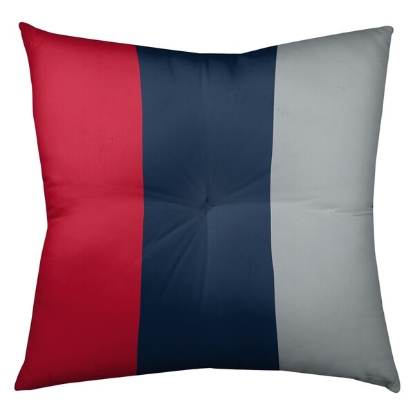Tennessee Tennessee Red Football Stripes Floor Pillow - Square Tufted
