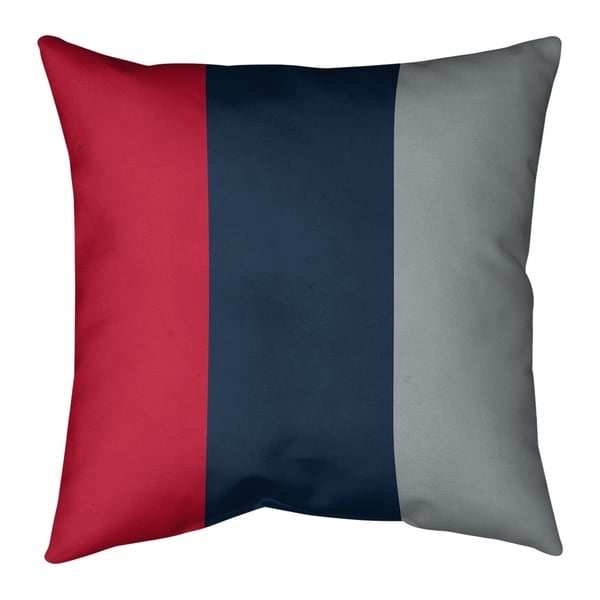 Tennessee Tennessee Red Football Stripes Pillow-Spun Polyester
